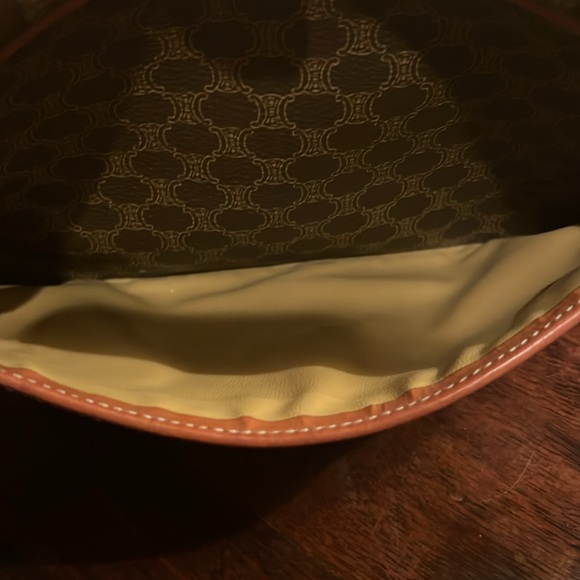 CELINE Macadam Monogram PVC Crossbody Leather Brown - Picture 12 of 13